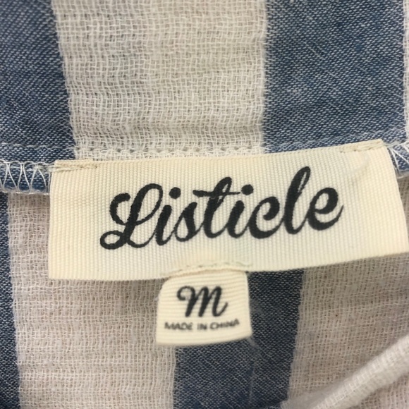 Listicle High Low Bell Sleeve Boho Top Medium - Picture 7 of 9